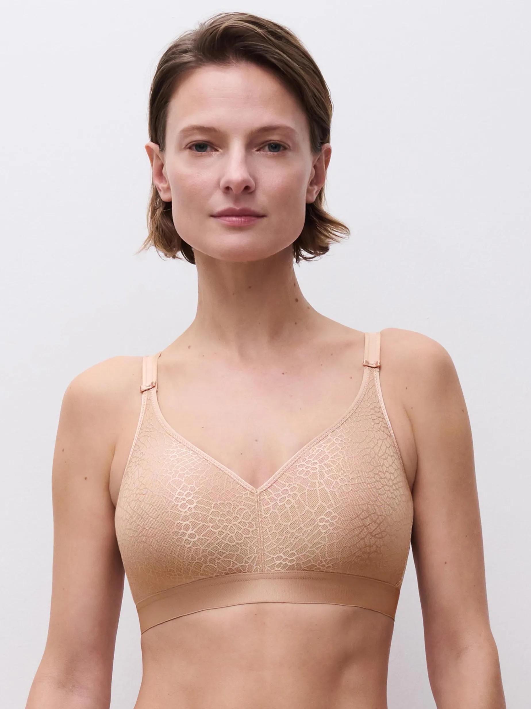 Chantelle C Magnifique Niet Voorgevormde BH zonder Beugel - Beige