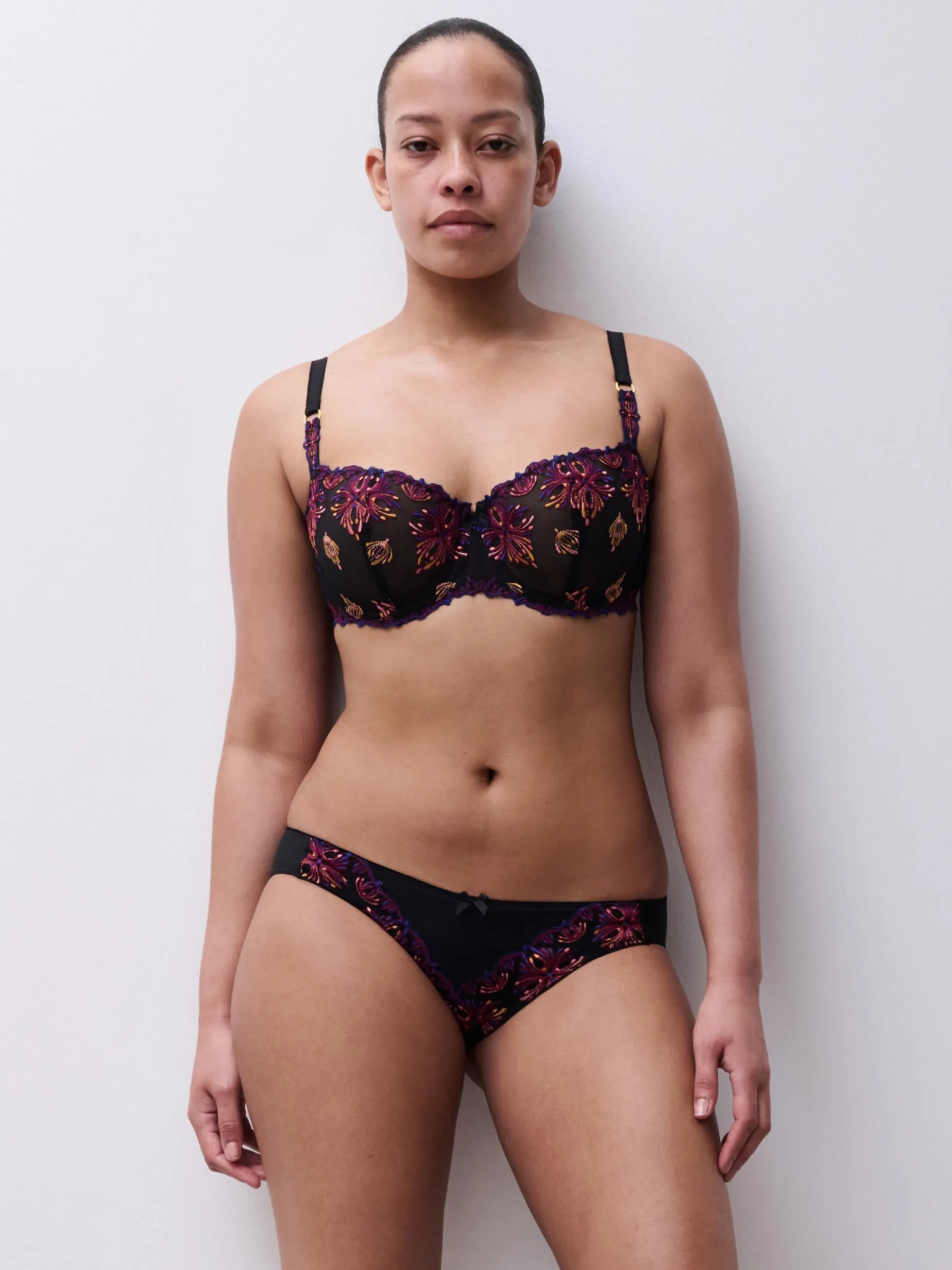 Chantelle Champs Elysees Balconette BH - Black Jewels