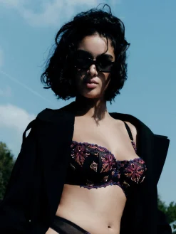 Chantelle Champs Elysees Balconette BH - Black Jewels