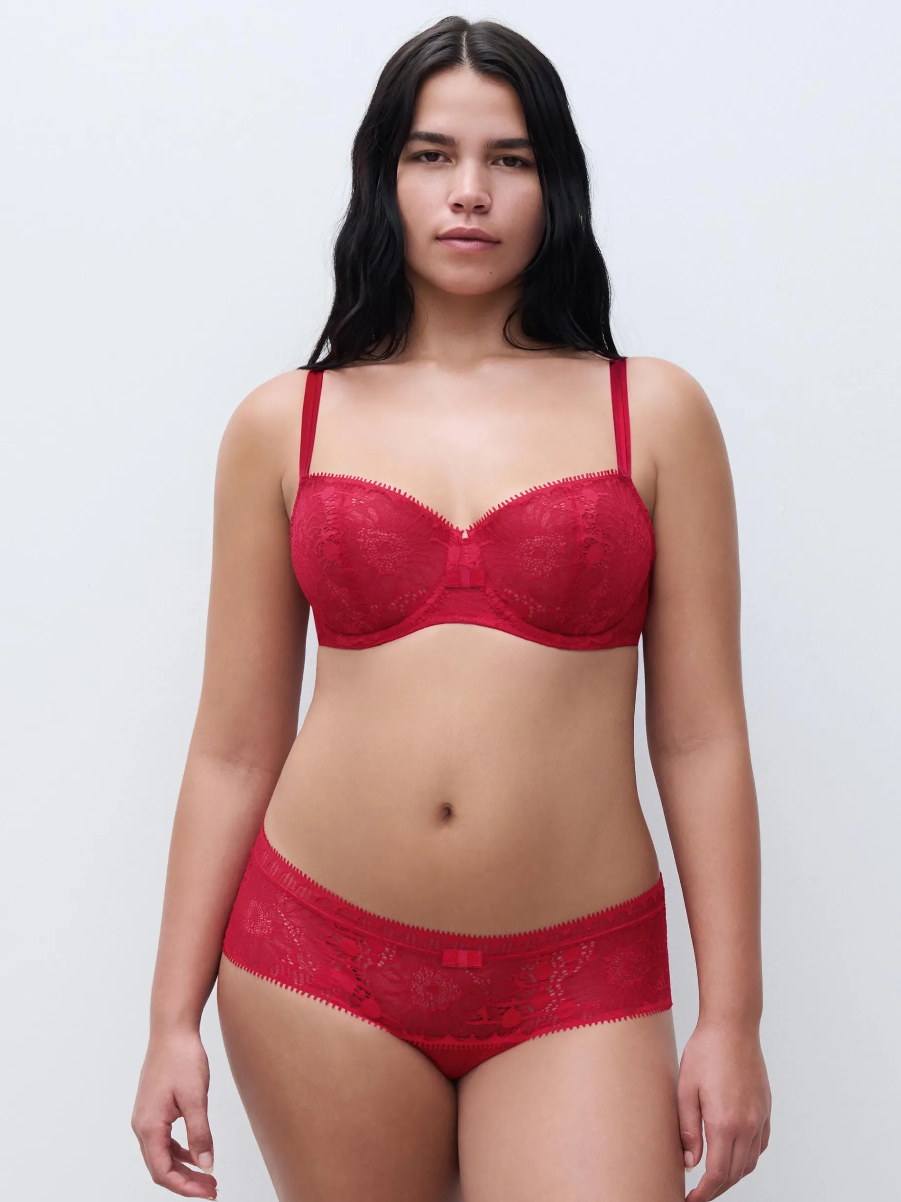 Chantelle Day To Night Shorty - Poppy Red