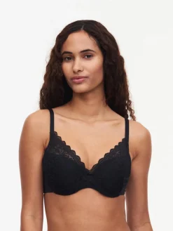 Chantelle EasyFeel Floral Touch Voorgevormde Memory BH - Zwart