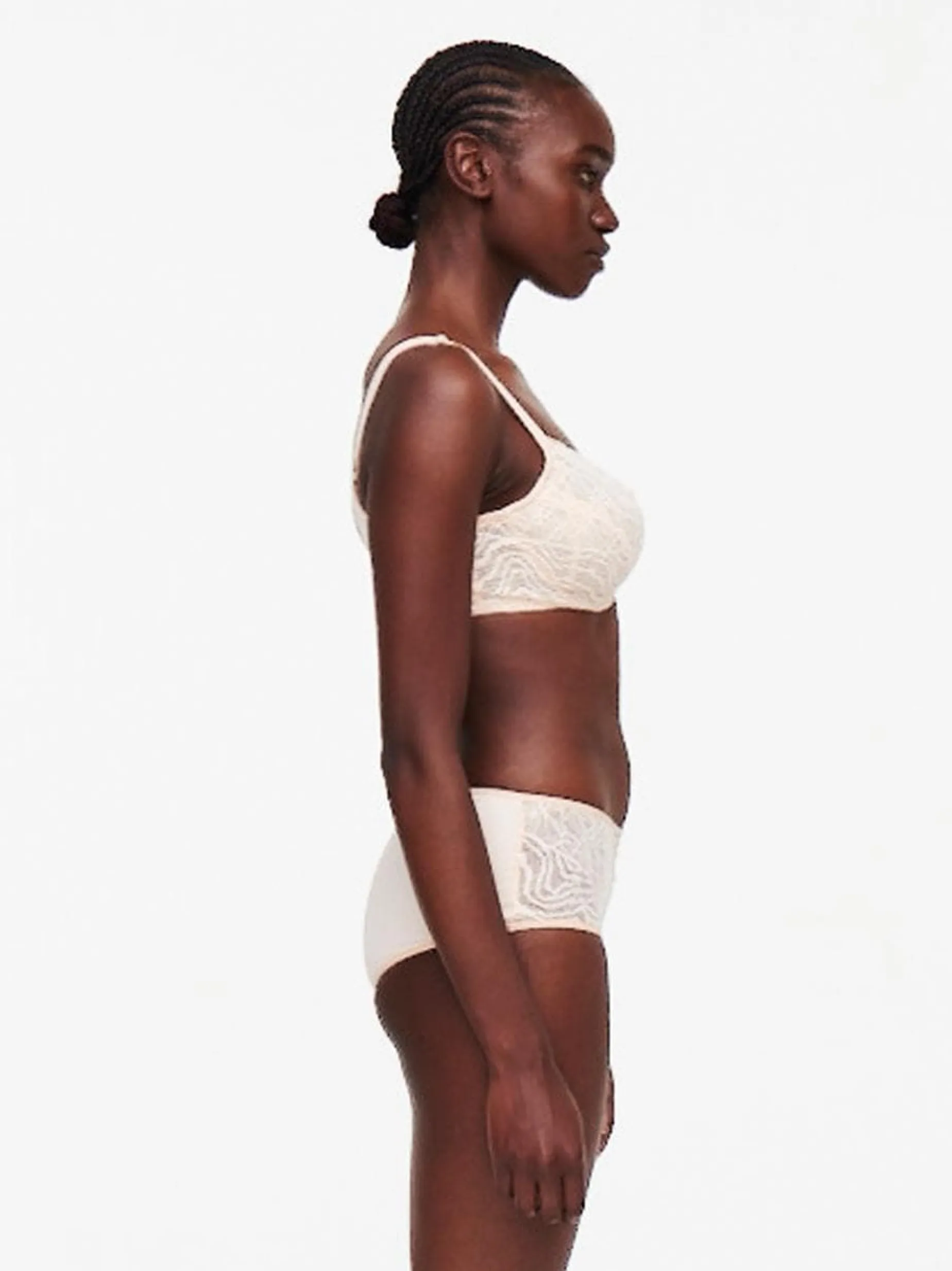 Chantelle EasyFeel Floral Touch Niet voorgevormde Beugel BH - Goudkleurig Beige