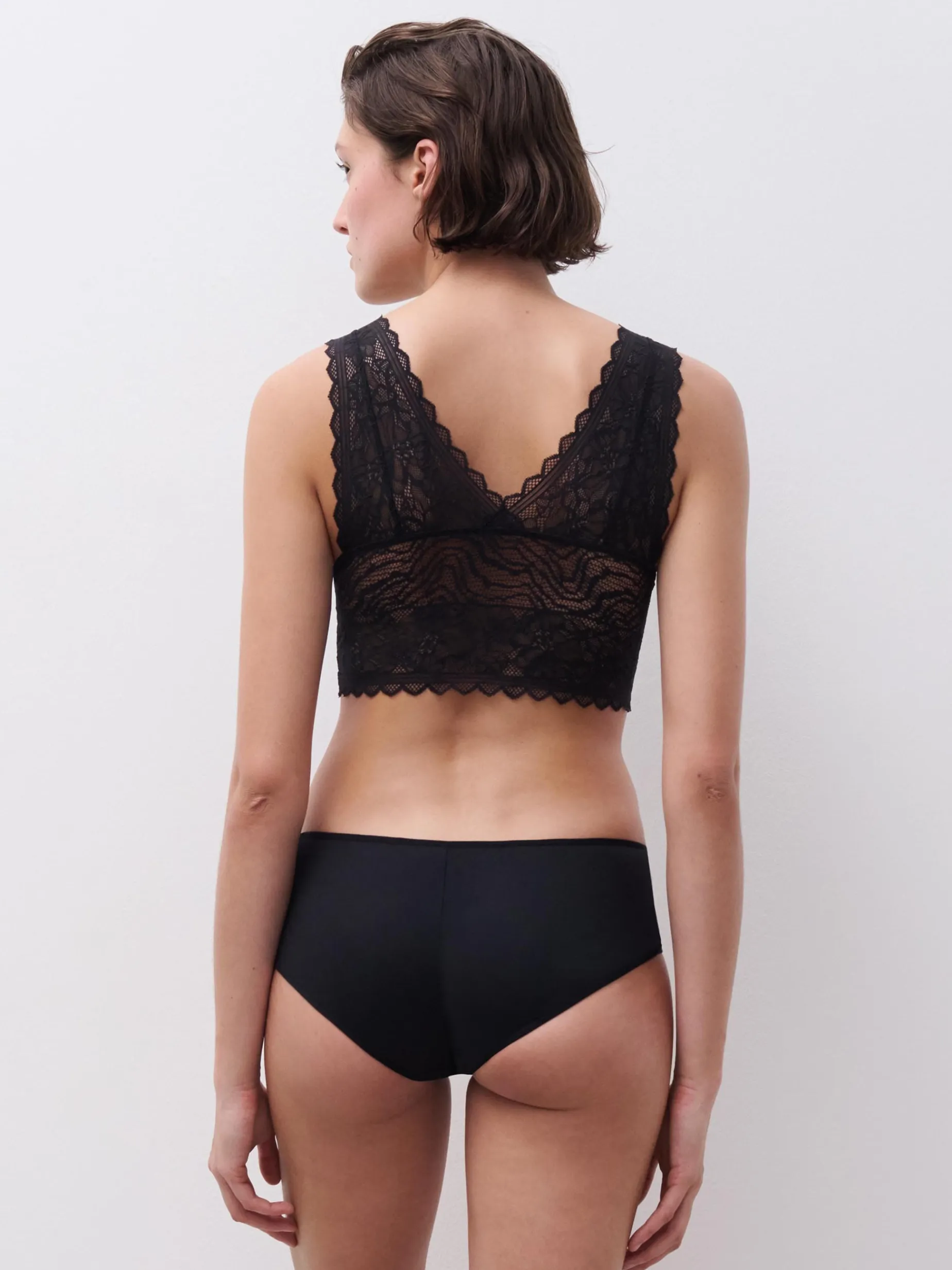 Chantelle EasyFeel Floral Touch Slip - Zwart