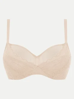 Chantelle EasyFeel Floral Touch Niet voorgevormde Beugel BH - Goudkleurig Beige
