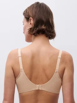 Chantelle EasyFeel Floral Touch Niet voorgevormde Beugel BH - Goudkleurig Beige