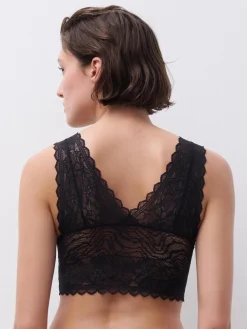 Chantelle EasyFeel Floral Touch Bralette - Zwart