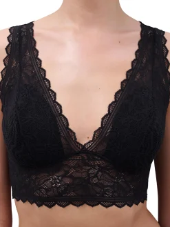 Chantelle EasyFeel Floral Touch Bralette - Zwart