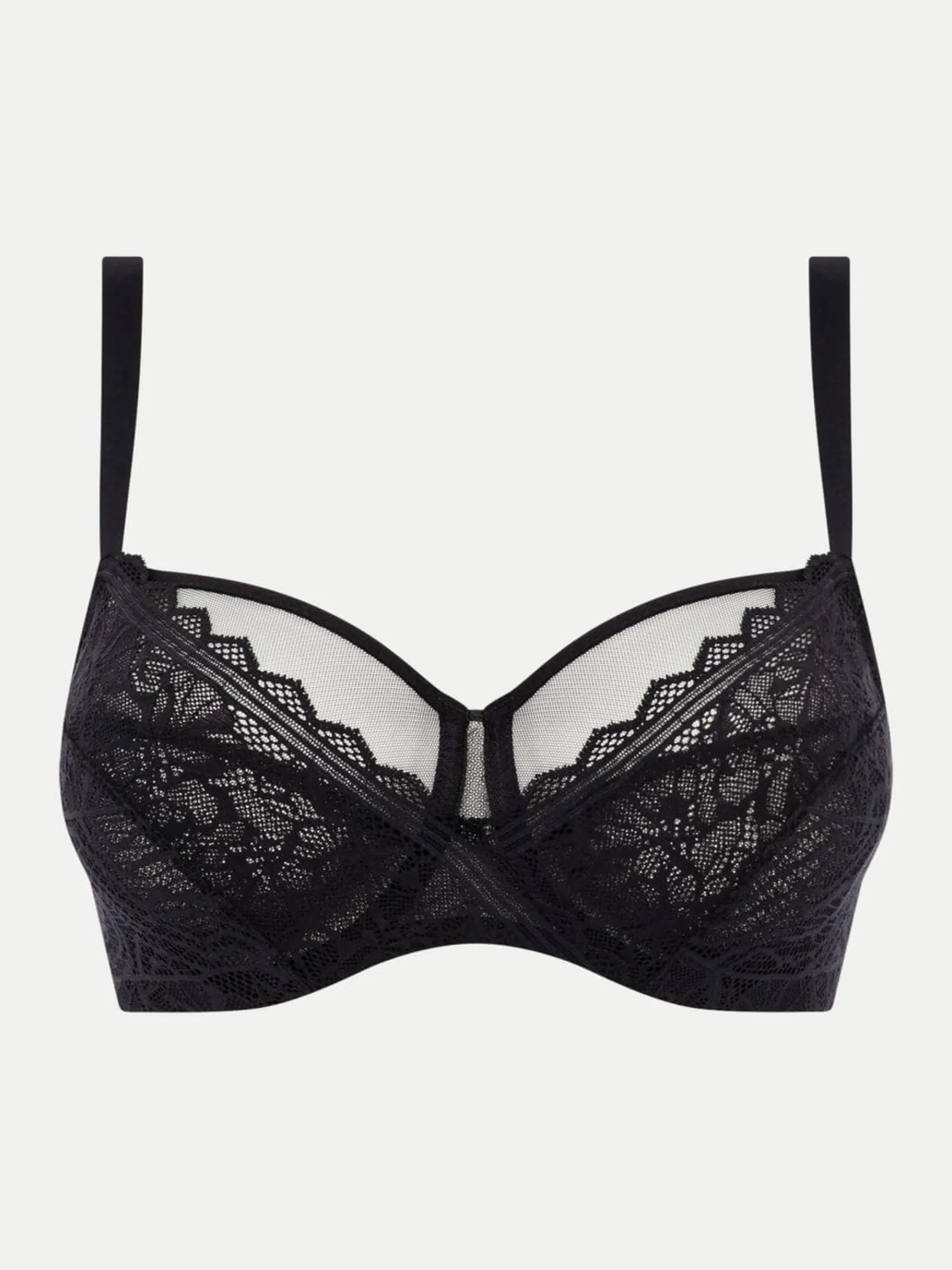 Chantelle EasyFeel Floral Touch Niet voorgevormde Beugel BH - Zwart