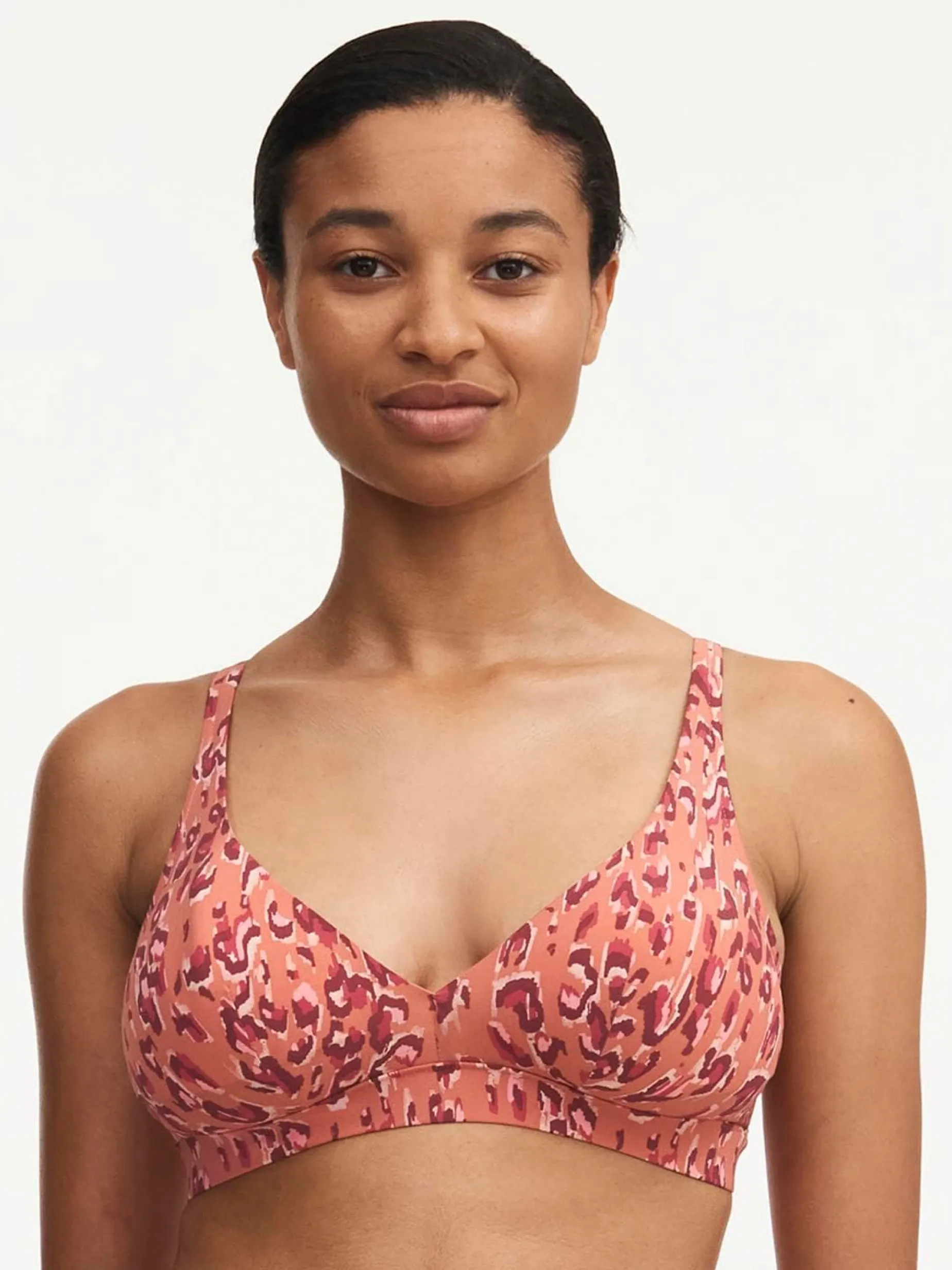 Chantelle EOS Beugeloze bikini top - Luipaard oranje