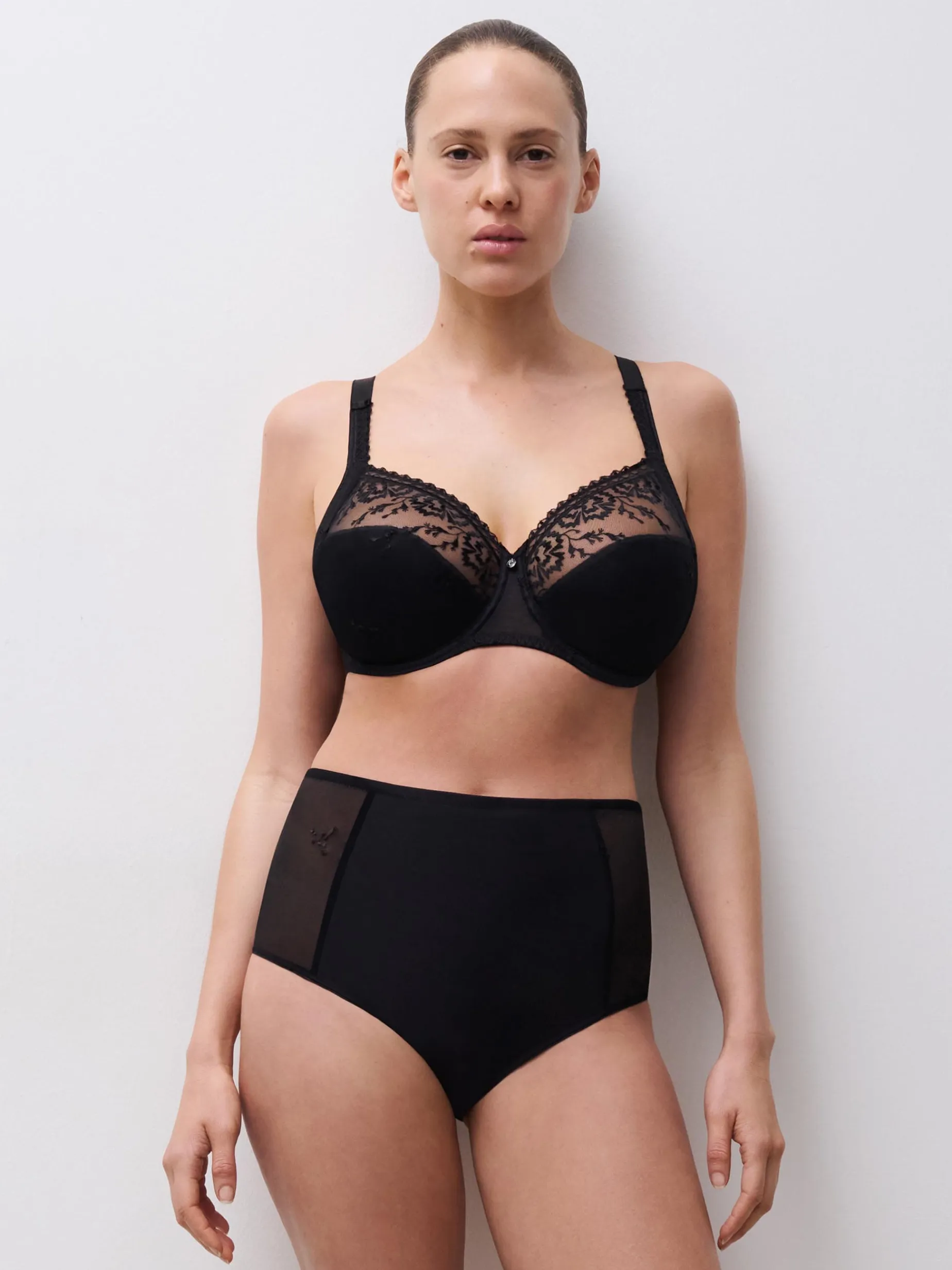 Chantelle Every Curve Hoge taille slip - Zwart