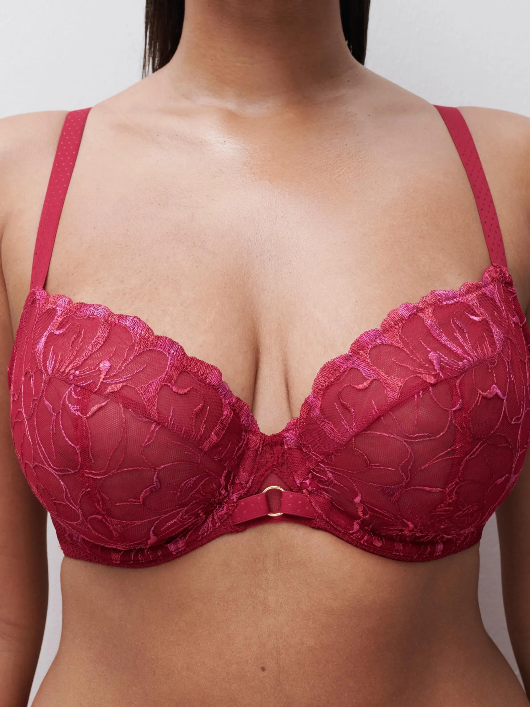 Chantelle FLEURS Beugel BH - Candy Apple Shades