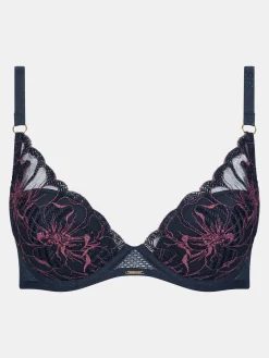 Chantelle FLEURS SIGNATURE Niet Voorgevormde Beugel BH - Sailing Blue Lurex