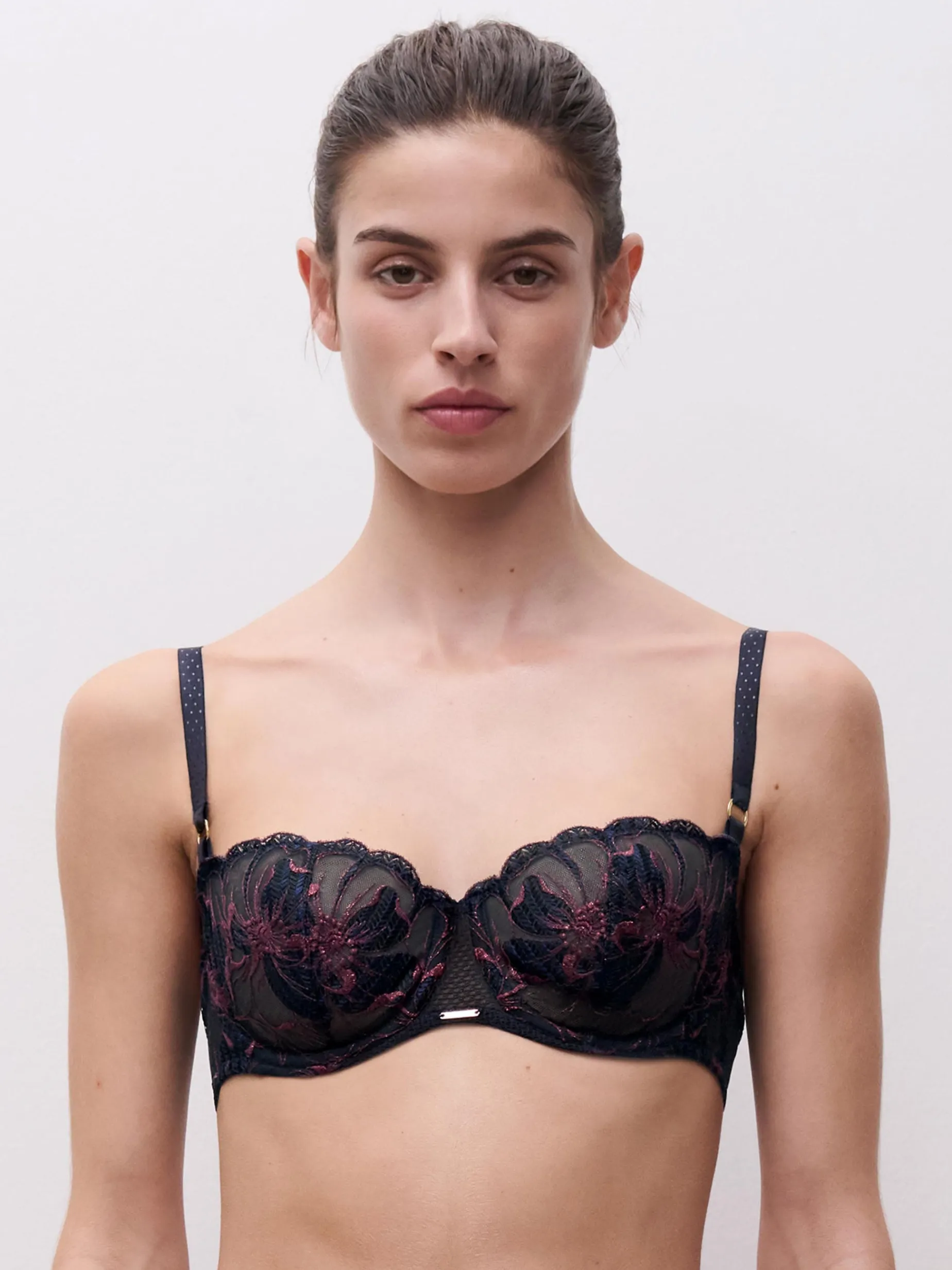 Chantelle FLEURS SIGNATURE Balconette BH - Sailing Blue Lurex