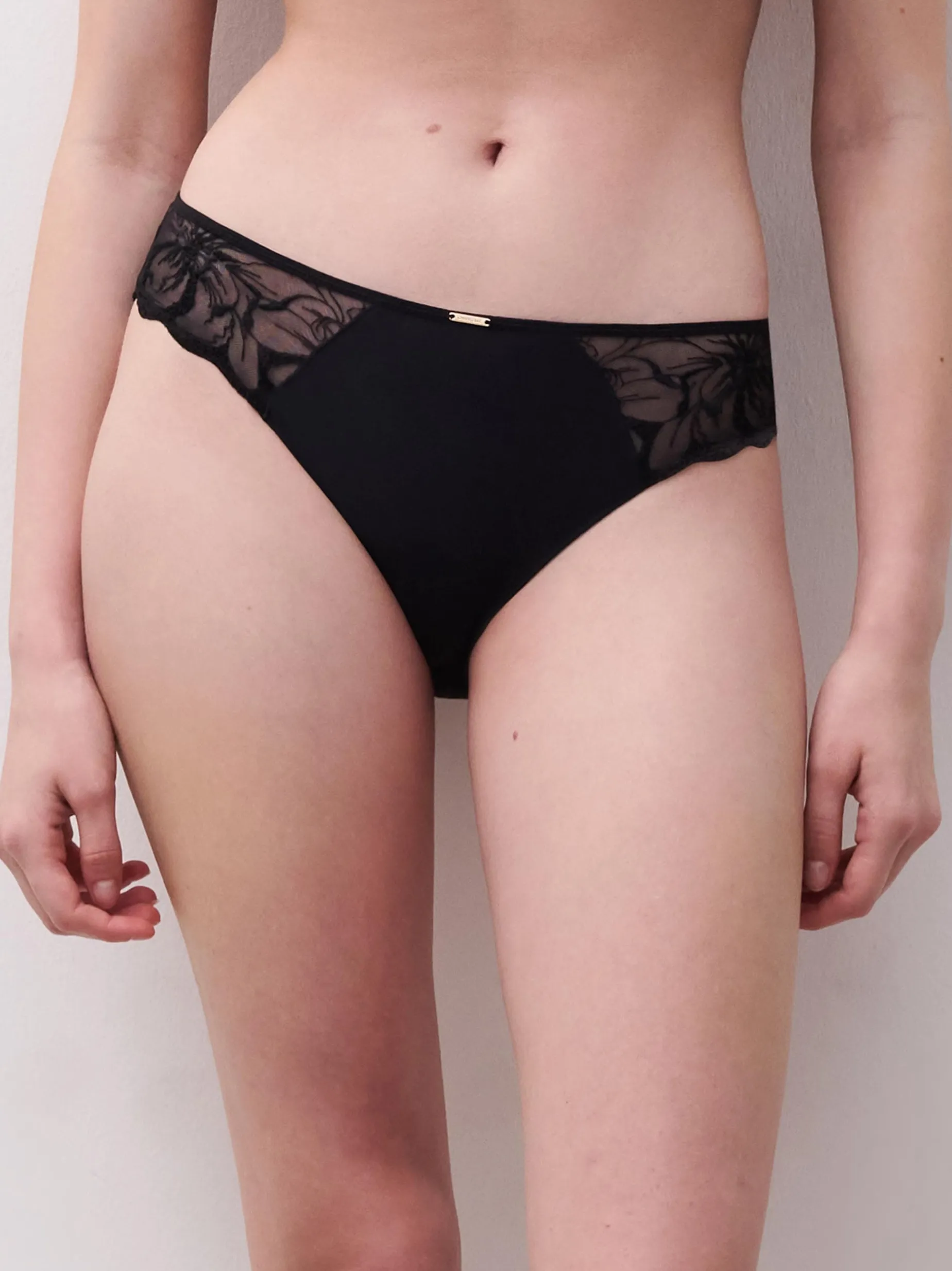 Chantelle FLEURS Slip - Zwart