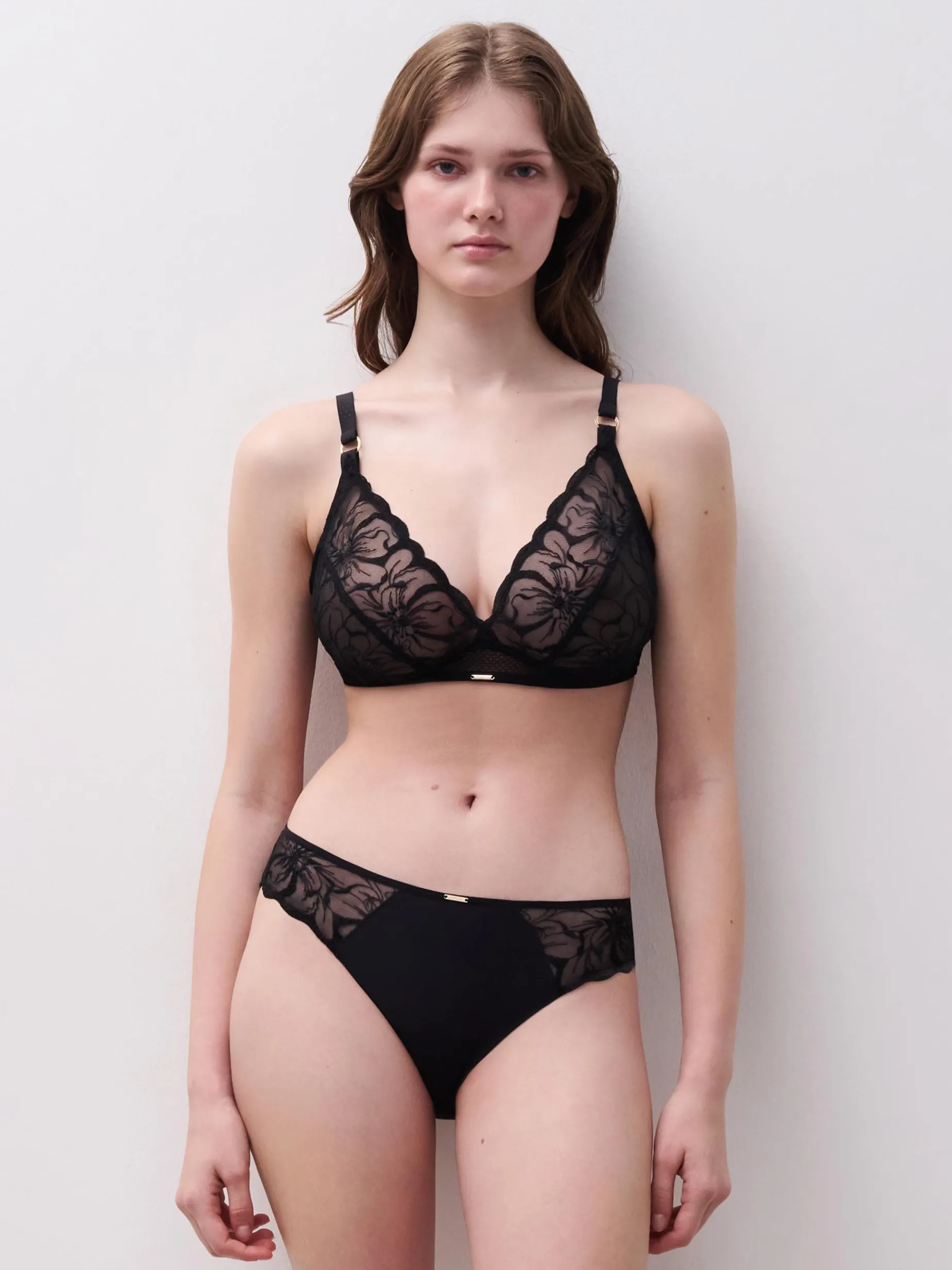 Chantelle FLEURS Slip - Zwart