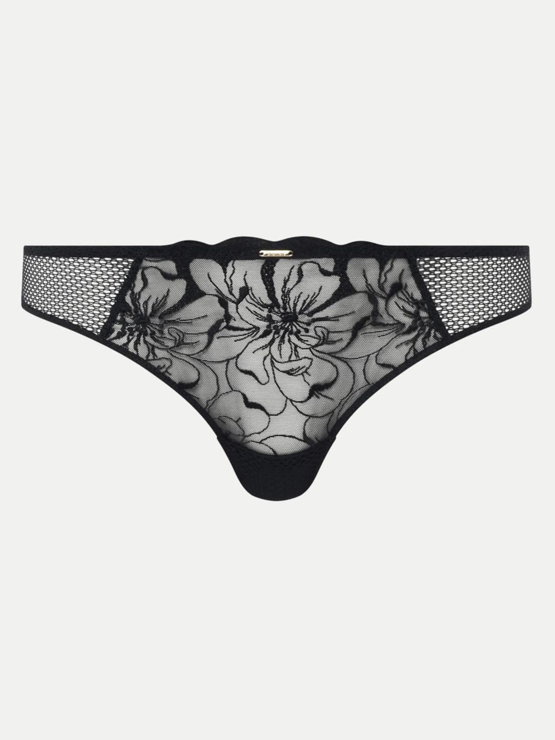 Chantelle FLEURS String - Zwart
