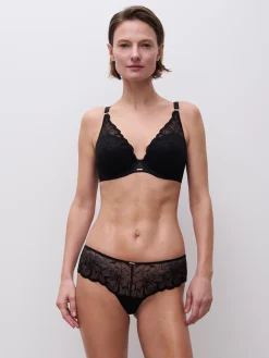 Chantelle FLEURS Voorgevormde Plunge BH - Zwart
