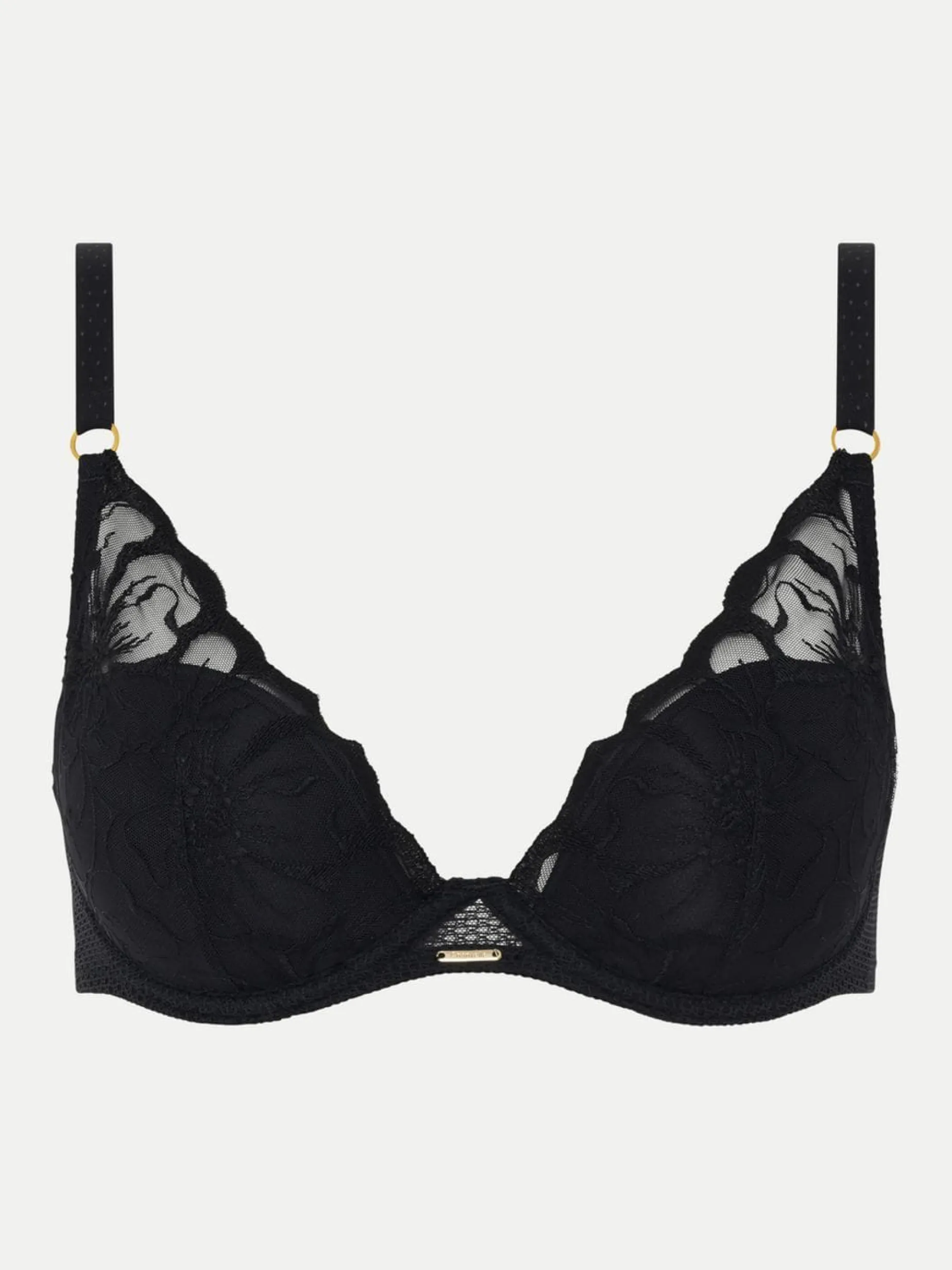 Chantelle FLEURS Voorgevormde Plunge BH - Zwart