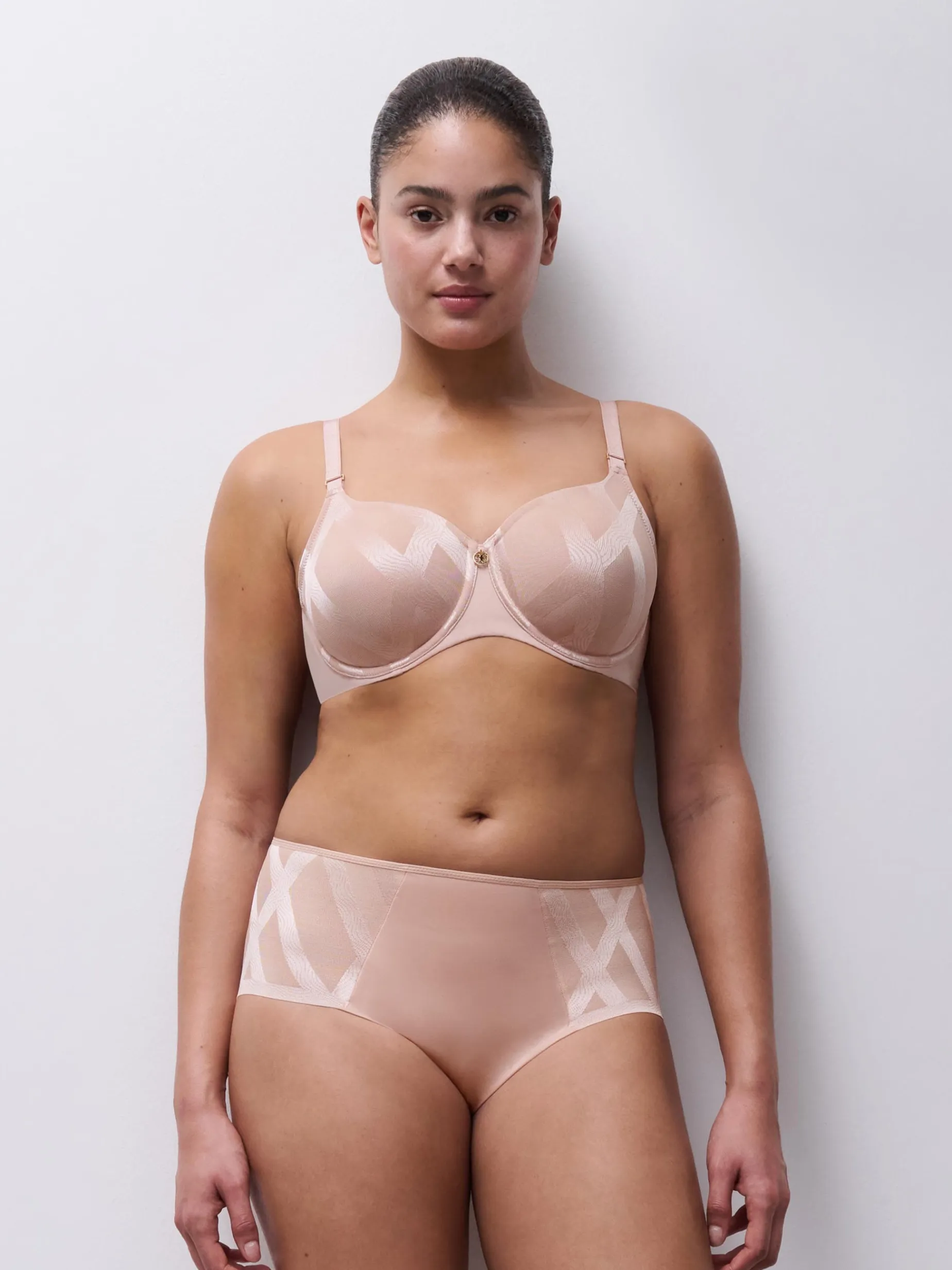 Chantelle GLAZE Hoge taille slip - Soft pink