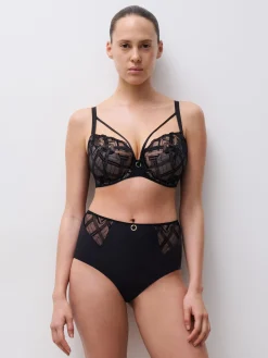 Chantelle GRAPHIC SUPPORT Niet Voorgevormde Beugel BH - Zwart