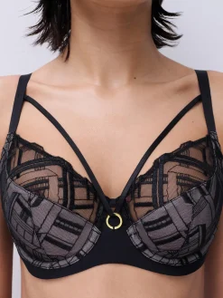 Chantelle GRAPHIC SUPPORT Niet Voorgevormde Beugel BH - Zwart