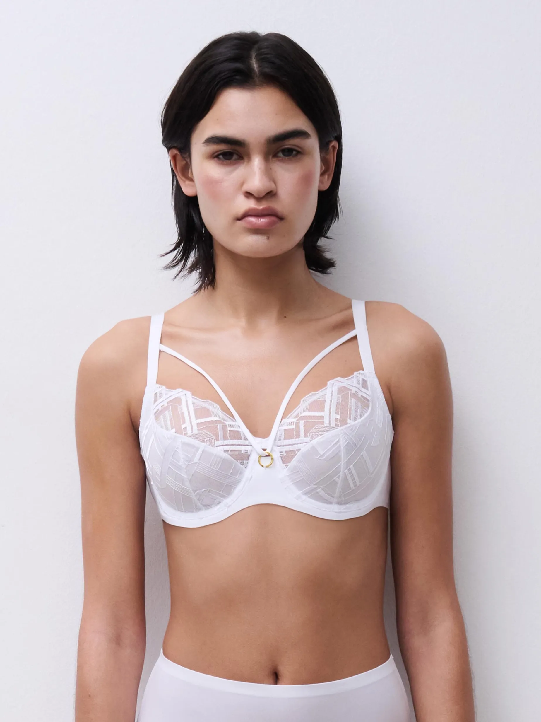 Chantelle GRAPHIC SUPPORT Niet Voorgevormde Beugel BH - Wit