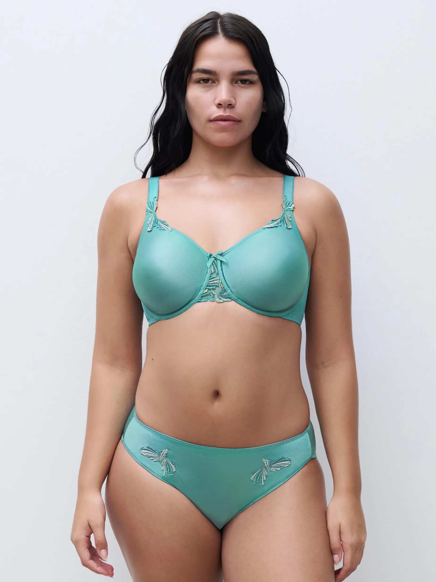 Chantelle Hedona Moulded BH - Peacock Lurex