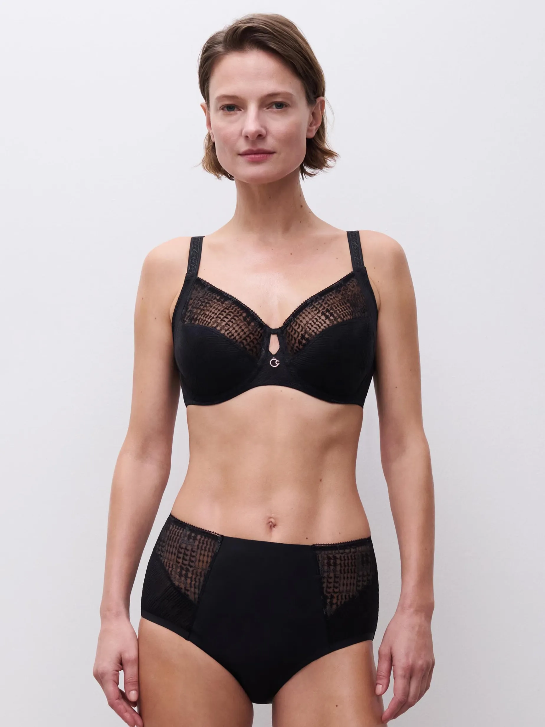 Chantelle INTRIGUE Hoge Taille slip - Zwart