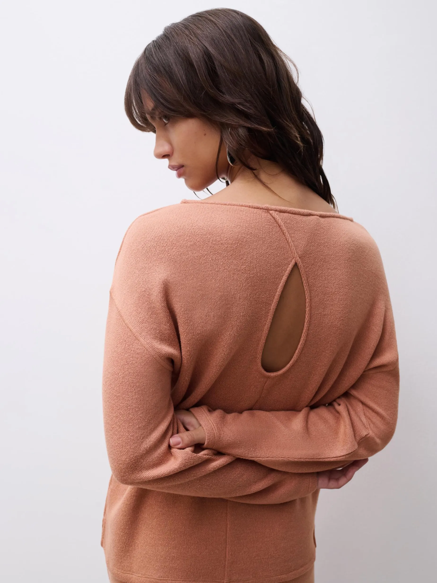 Chantelle JERRY Top Lange Mouw - Camel