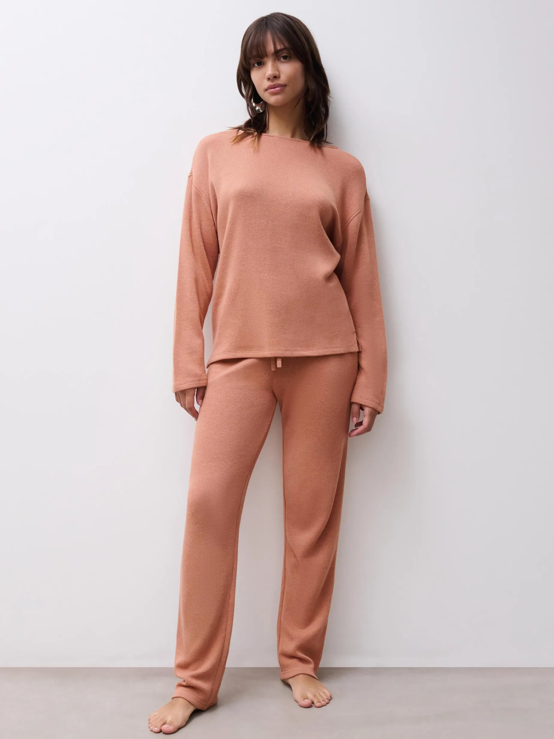 Chantelle JERRY Top Lange Mouw - Camel