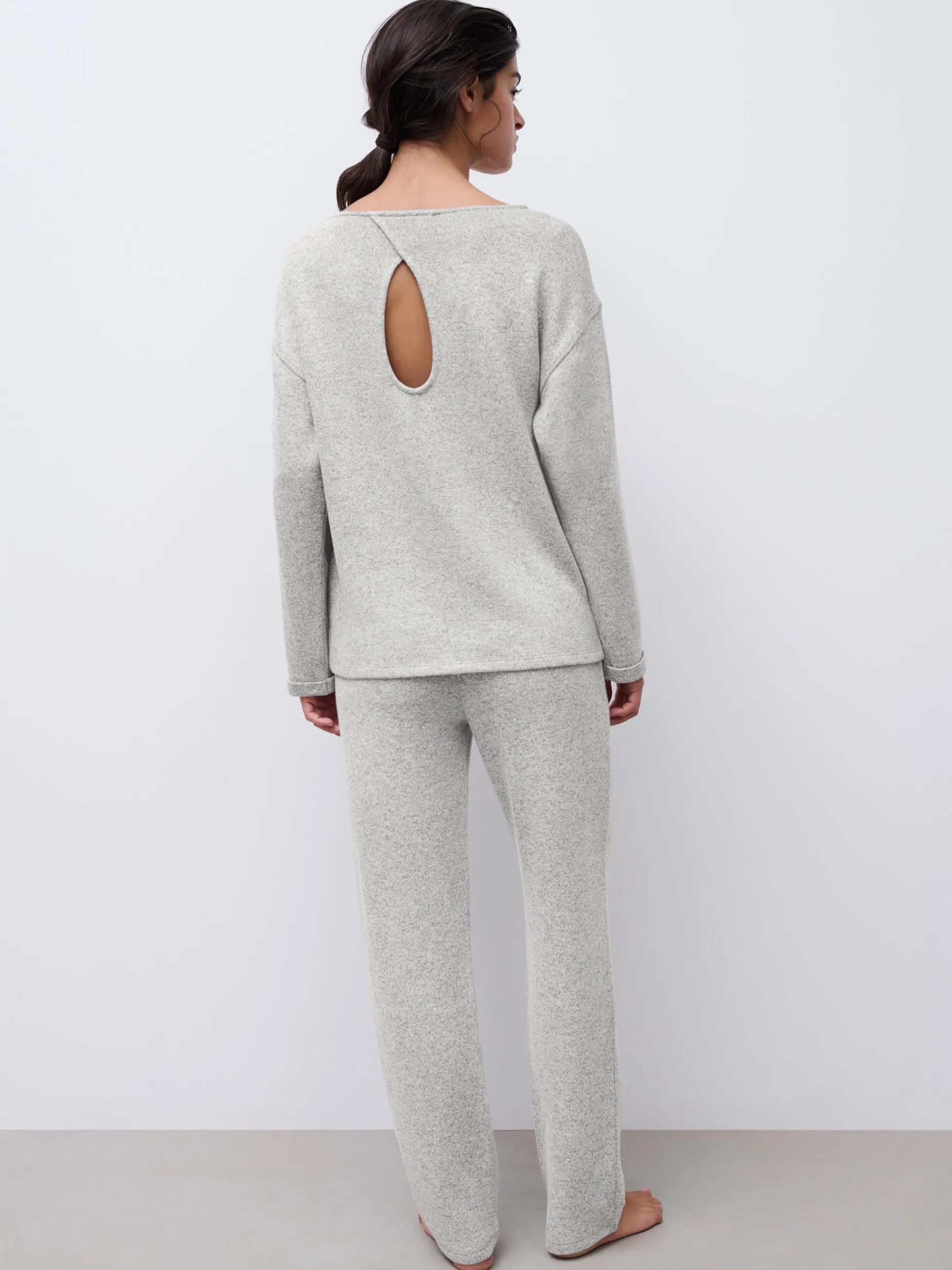Chantelle JERRY Top Lange Mouw - Heather grey