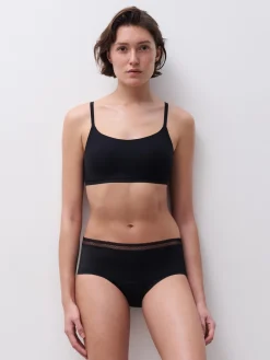 Chantelle Period Panty Graphic Hipster Menstruatieslip - Zwart