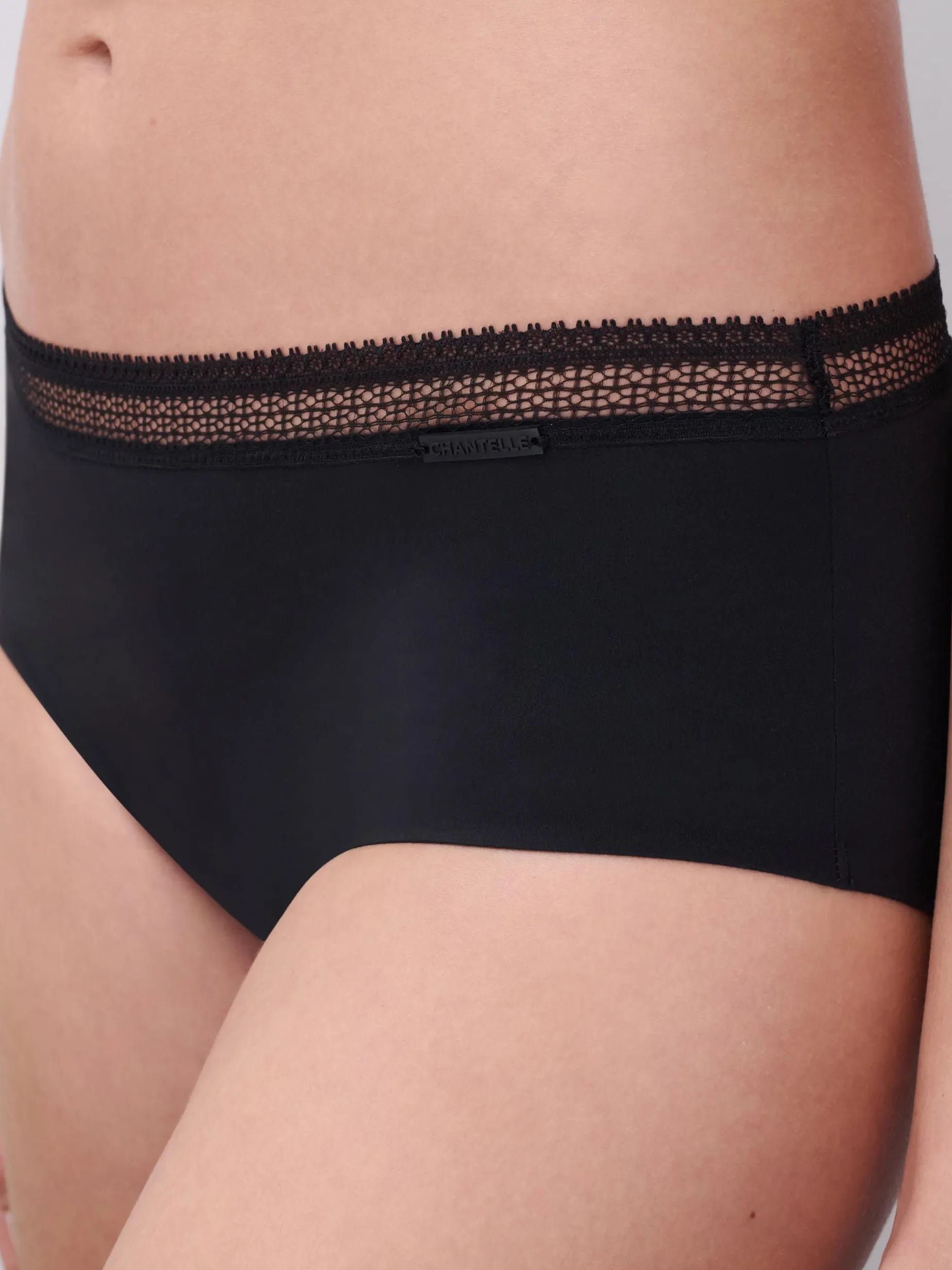 Chantelle Period Panty Graphic Hipster Menstruatieslip - Zwart