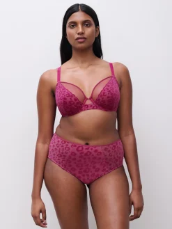 CHANTELLE PULP GIRLS Niet voorgevormde Beugel BH - Dark Fushia