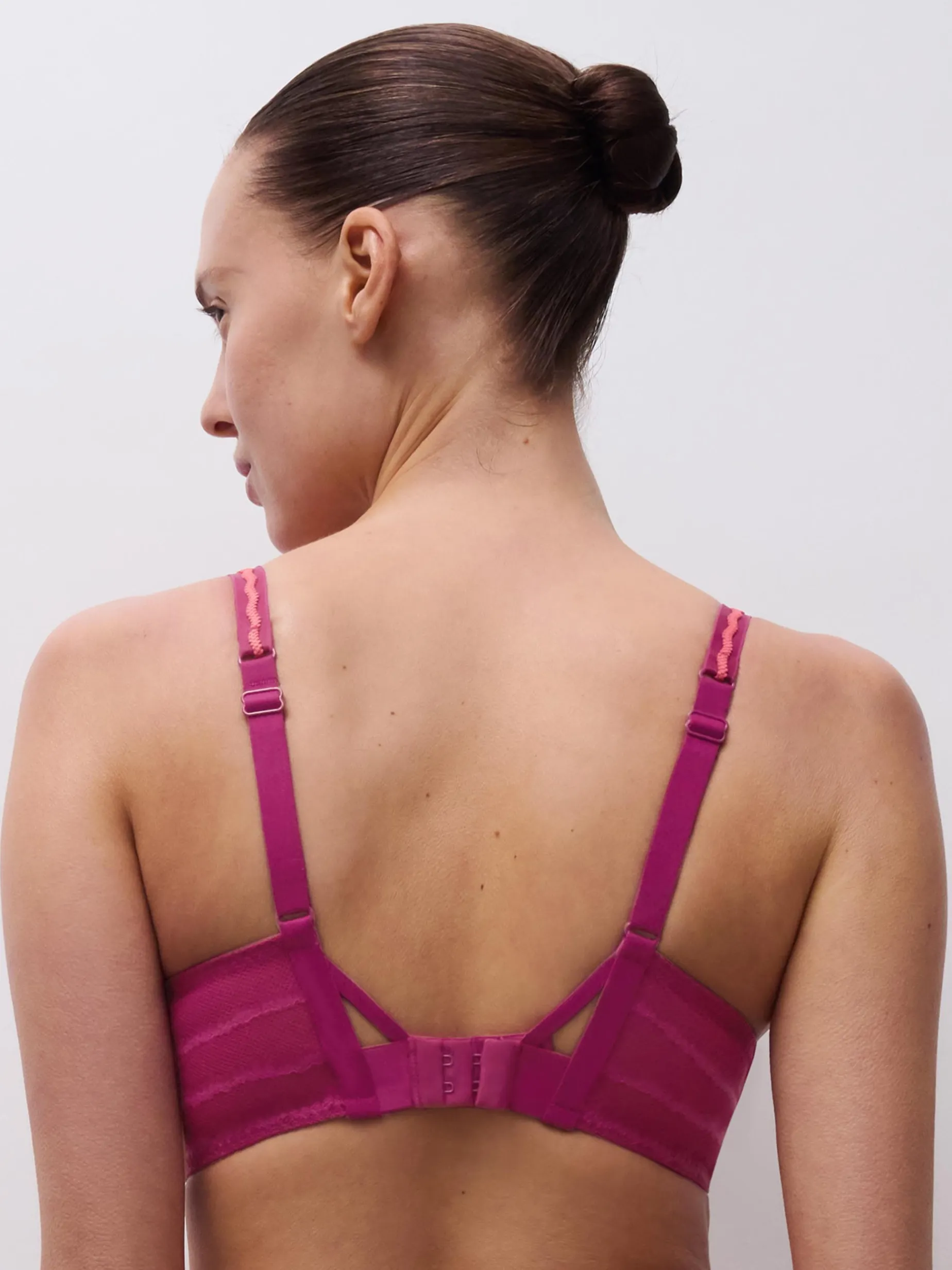 CHANTELLE PULP LILY Niet voorgevormde Beugel BH - Dark Fushia Multico