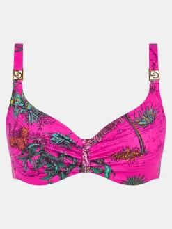 Chantelle SAUVAGE Bikinitop met beugel - Pink Jungle