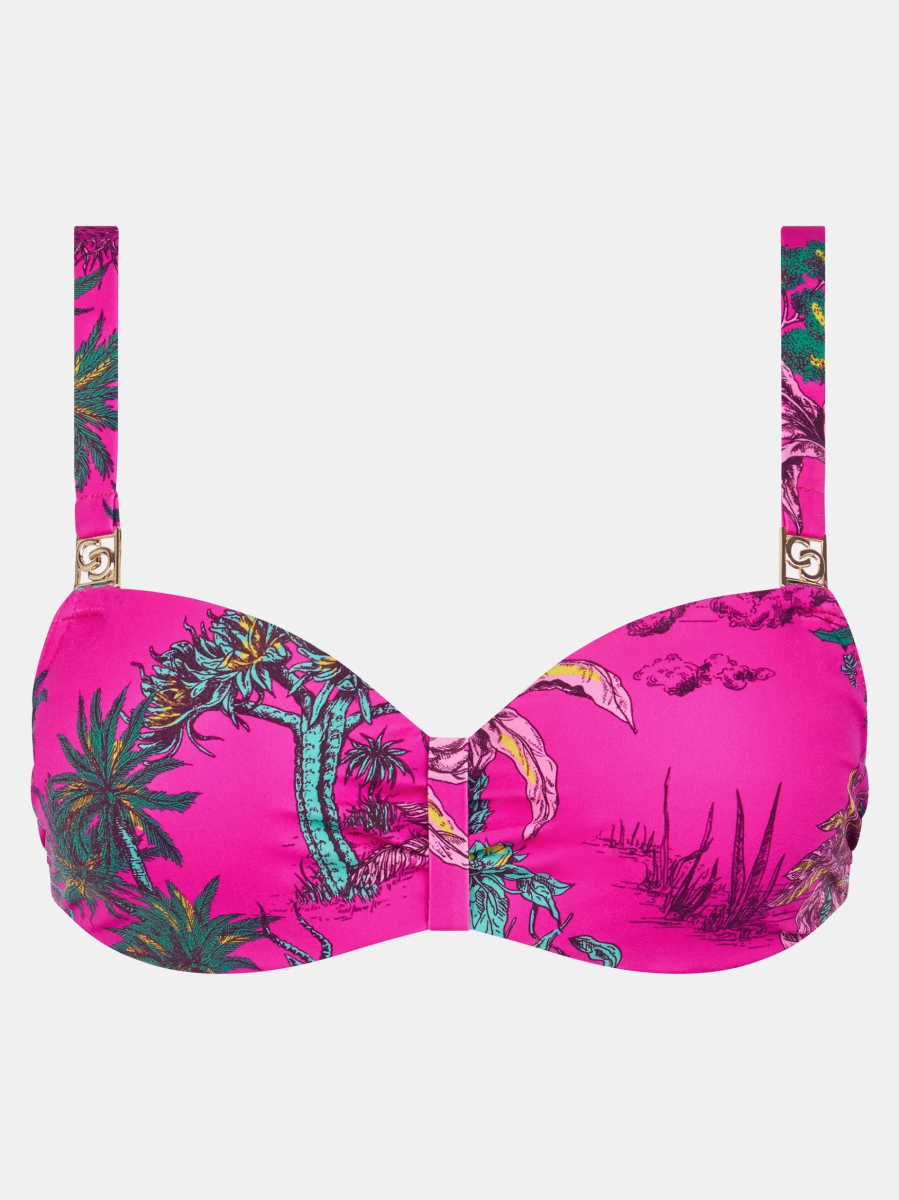Chantelle SAUVAGE Voorgevormde Bikinitop - Pink Jungle