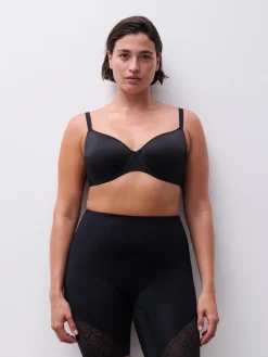 Chantelle SEXY SHAPE Corrigerende Hoge Taille Slip met Pijpjes - Zwart