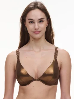 Chantelle SHAMAN Bikinitop met beugel - Shadow Bronze