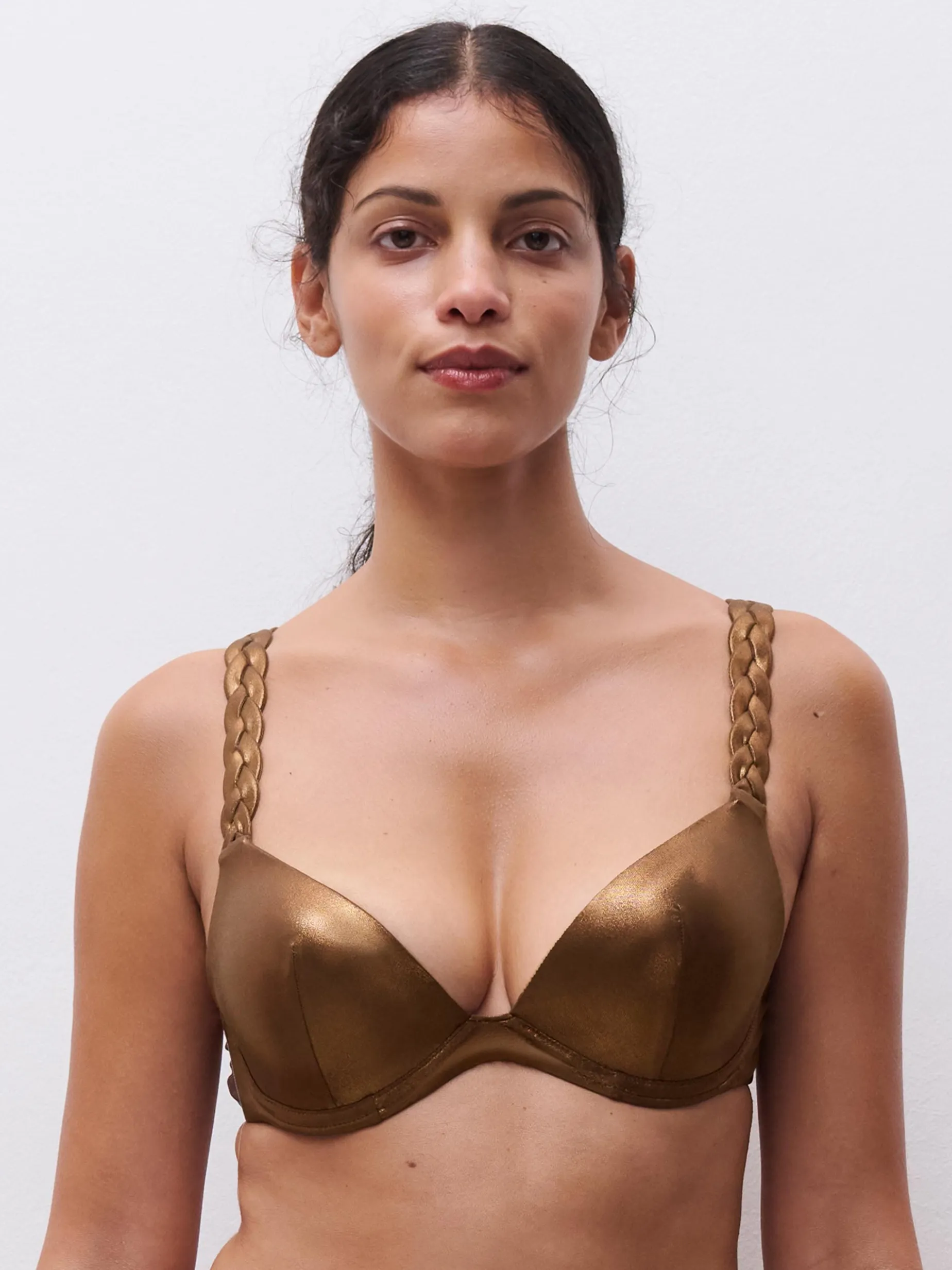 Chantelle SHAMAN Push up Bikinitop - Shadow Bronze