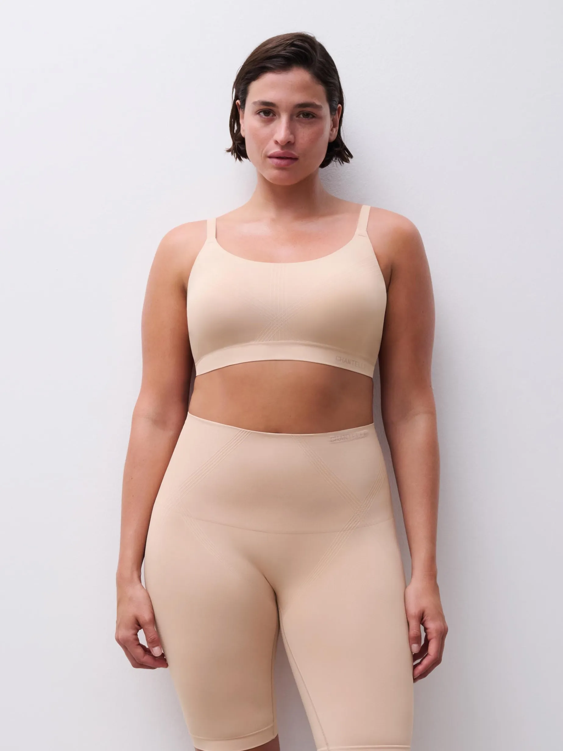 Chantelle SMOOTH COMFORT Smooth Comfort Shapewear - High waist Long Short - Clay Nude