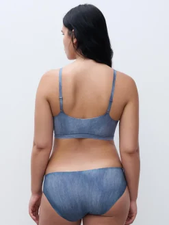 Chantelle Softstretch Slip - Blue Denim Print