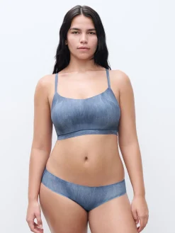 Chantelle Softstretch Slip - Blue Denim Print