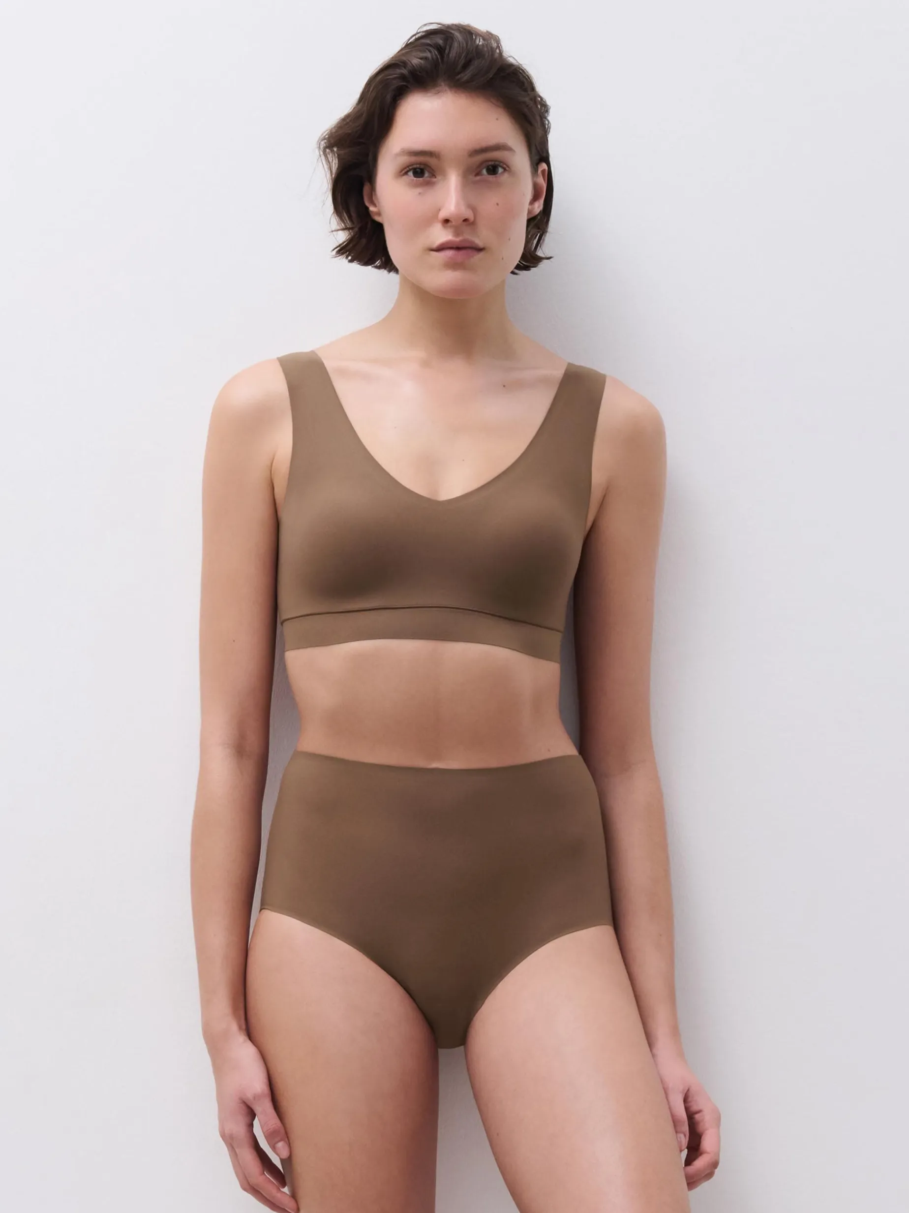 Chantelle Softstretch SoftStretch Hoge Taille Slip - Mocca