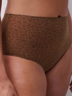 Chantelle Softstretch Softstretch Hoge Taille Slip - Wild Brown