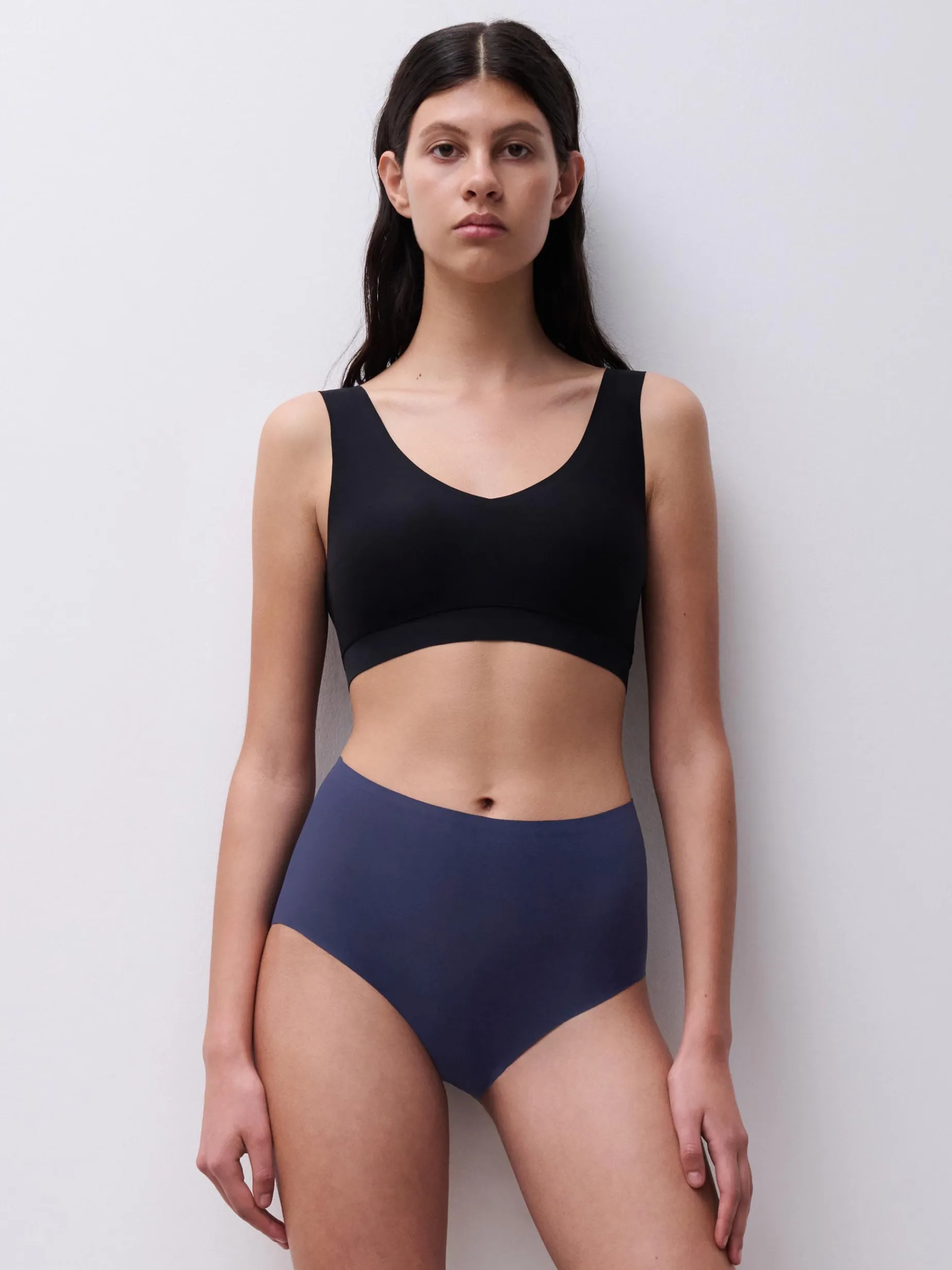 Chantelle Softstretch Softstretch Hoge Taille Slip - Marineblauw