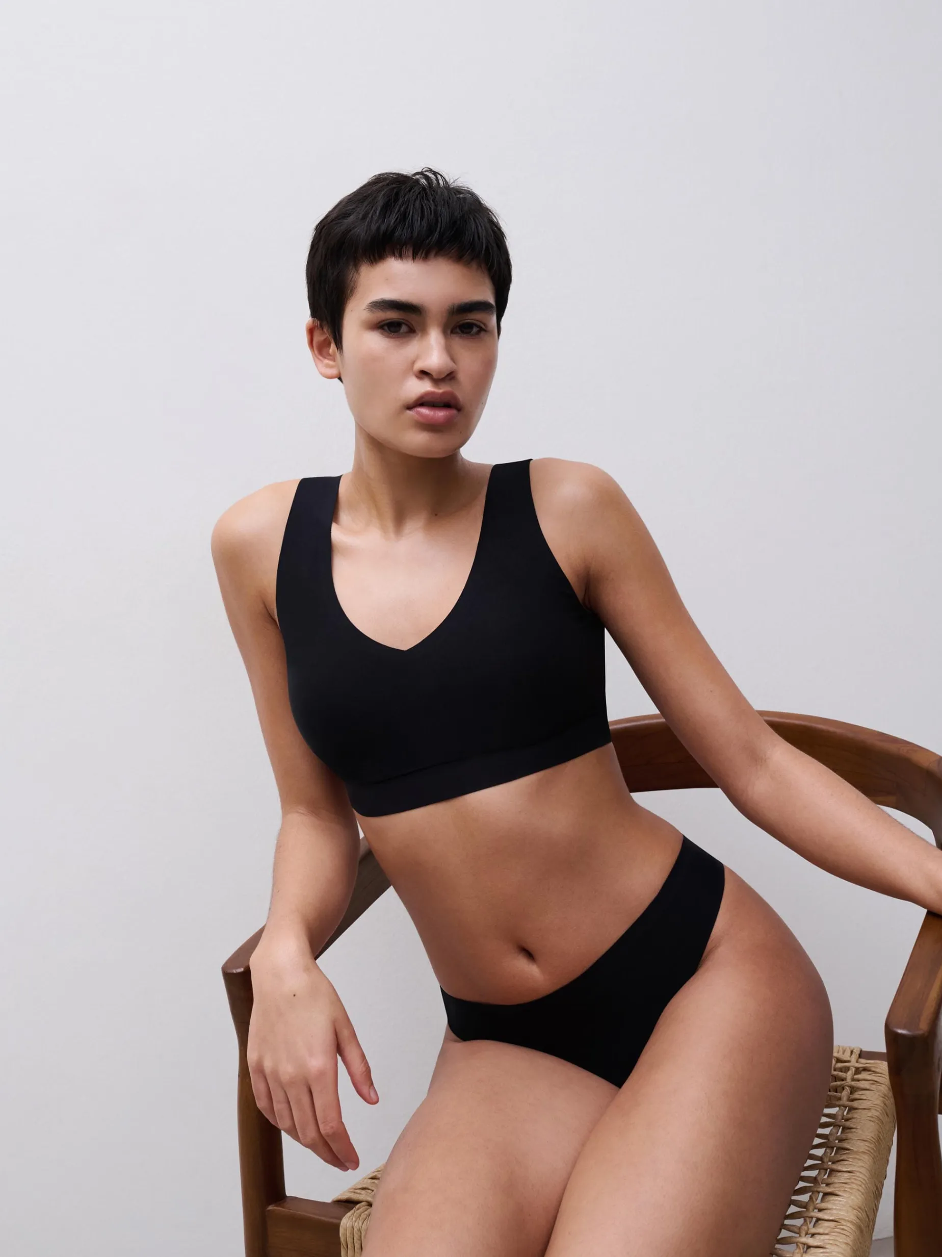 Chantelle Softstretch V-neck top - Zwart