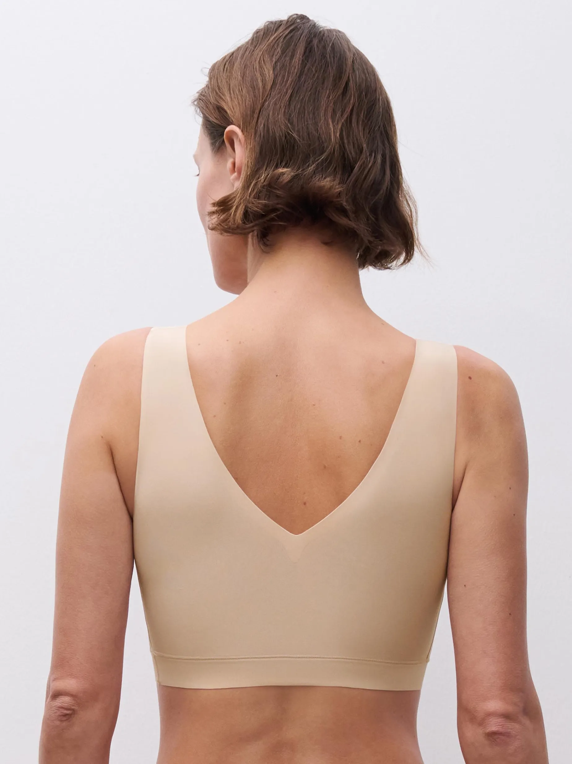 Chantelle Softstretch V-neck top - Goudkleurig Beige