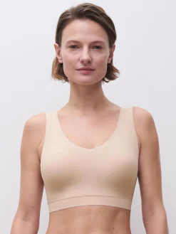 Chantelle Softstretch V-neck top - Goudkleurig Beige