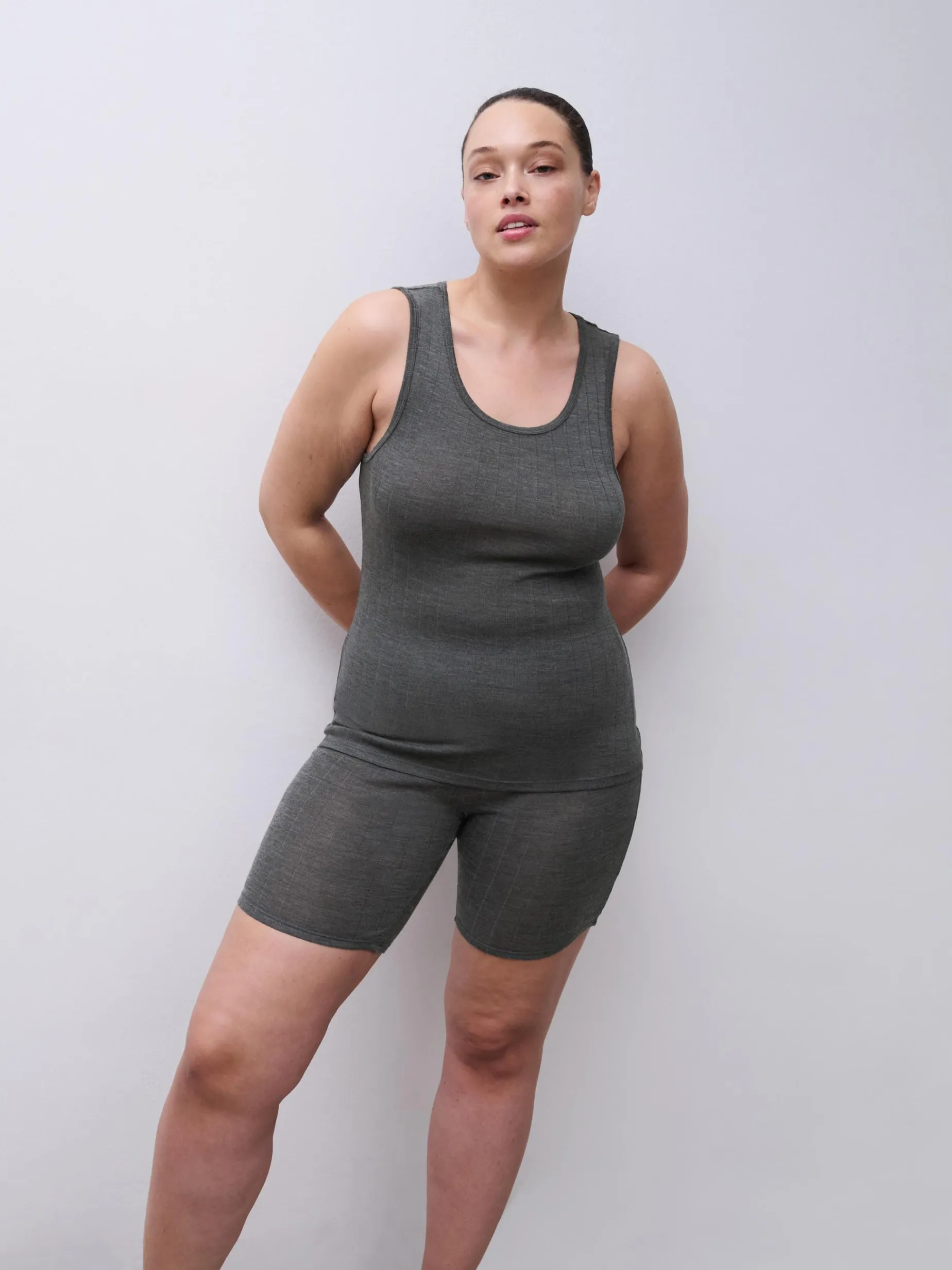 Chantelle THERMO COMFORT UW BO. MID TIGH SHORT - Arduingrijs
